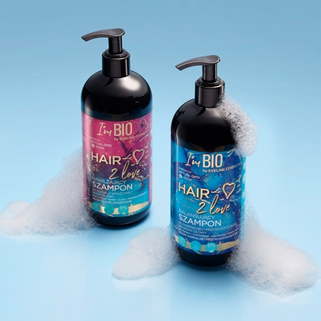 Eveline Cosmetics I'm Bio Hair 2 Love szampon odbudowujący włosy do włosów normalnych i przetłuszczających się
