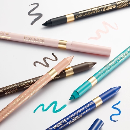 Eveline Cosmetics Variété wasserfester Gel-Stift für die Augen