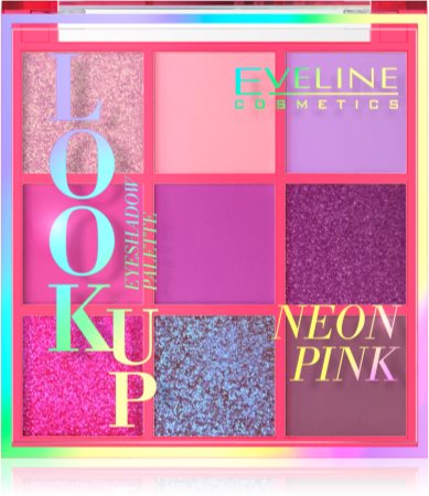 Eveline Cosmetics Look Up Neon Pink palette de fards à paupières
