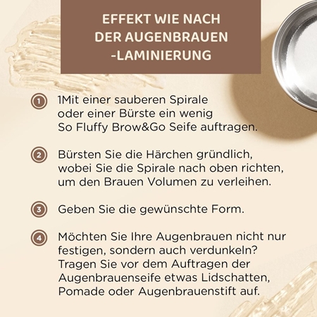 Eveline Cosmetics Brow & Go! Styling-Seife für die Augenbrauen