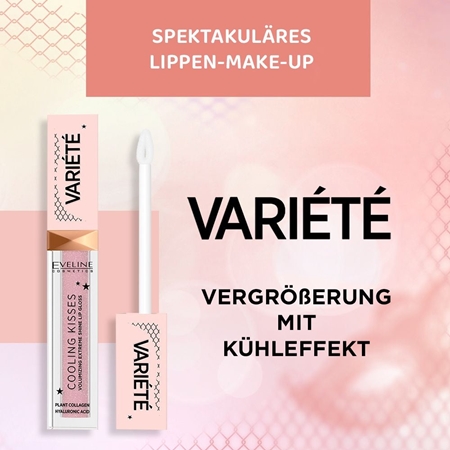 Eveline Cosmetics Variété Cooling Kisses Hydratisierendes Lipgloss mit kühlender Wirkung