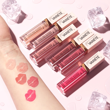 Eveline Cosmetics Variété Cooling Kisses hydratačný lesk na pery s chladivým účinkom