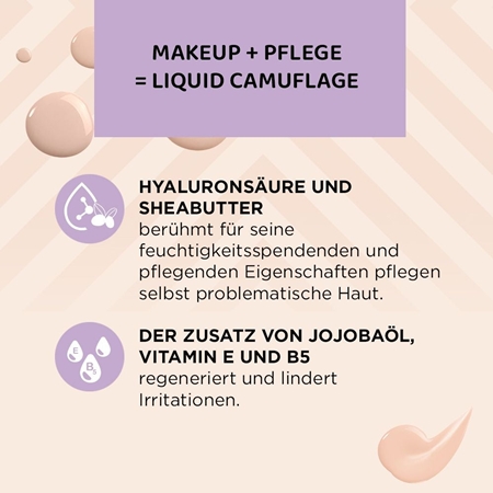 Eveline Cosmetics Liquid Camouflage wasserfester Korrektor mit Hyaluronsäure