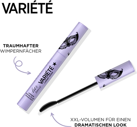Eveline Cosmetics Variété Let's Twist Volumen-Mascara für geschwungene Wimpern
