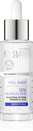 Eveline Cosmetics Serum Shot 15% Glycolic Acid peeling corporal suavizante para unificar a cor do tom de pele