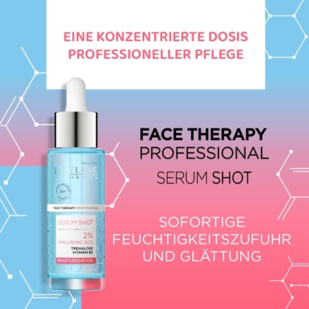 Eveline Cosmetics Serum Shot 2% Hyaluronic Acid Feuchtigkeitsspendendes Serum mit ernährender Wirkung