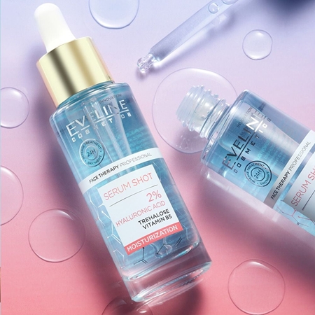Eveline Cosmetics Serum Shot 2% Hyaluronic Acid Feuchtigkeitsspendendes Serum mit ernährender Wirkung