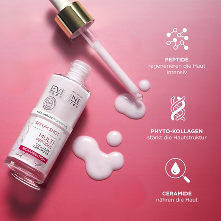 Eveline Cosmetics Serum Shot Multi Peptides verjüngendes Hautserum mit Kollagen