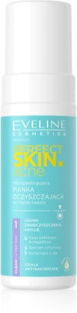 Eveline Cosmetics Perfect Skin .acne espuma de limpeza profunda para pele problemática, acne