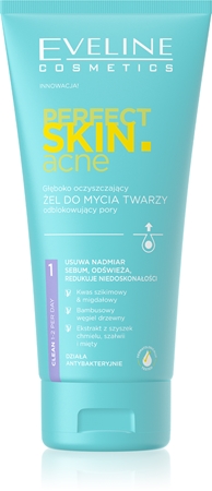 Eveline Cosmetics Perfect Skin .acne hluboce čisticí gel pro problematickou pleť, akné