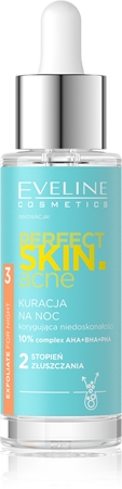 Eveline Cosmetics Perfect Skin .acne trattamento notte intensivo contro le imperfezioni della pelle acneica