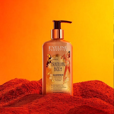 Eveline Cosmetics Brazilian Body Körperemulsion mit Glitzerteilchen