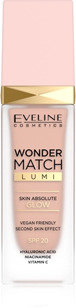 Eveline Cosmetics Wonder Match Lumi hydratační make-up s vyhlazujícím účinkem SPF 20