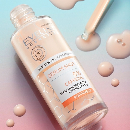 Eveline Cosmetics Serum Shot 5% Caffeine Serum zum Erfrischen der Augenpartien