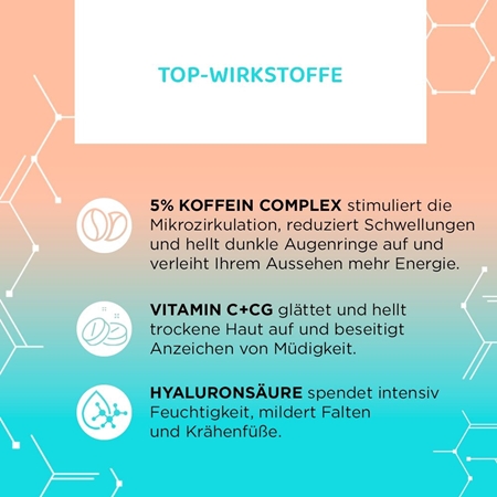 Eveline Cosmetics Serum Shot 5% Caffeine Serum zum Erfrischen der Augenpartien