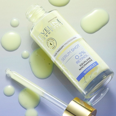 Eveline Cosmetics Serum Shot 0,2% Retinol Nachtserum gegen Falten