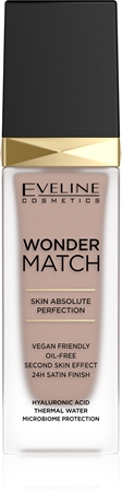 Eveline Cosmetics Wonder Match дълготраен течен фон дьо тен с хиалуронова киселина
