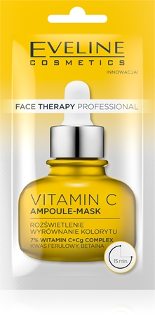 Eveline Cosmetics Face Therapy Vitamin C krémová maska pro rozjasnění pleti