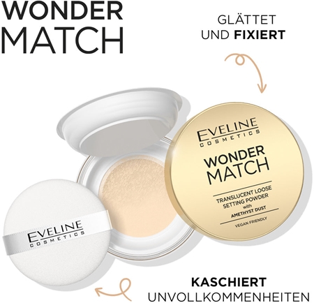 Eveline Cosmetics Wonder Match transparenter Fixierpuder