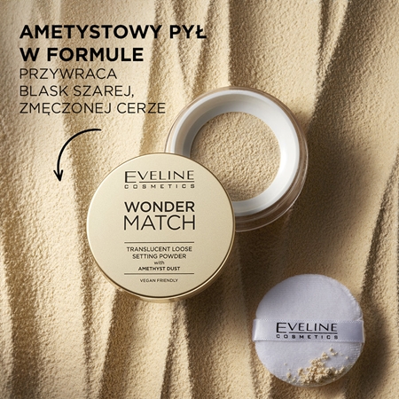 Eveline Cosmetics Wonder Match utrwalający transparentny puder