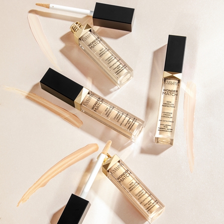 Eveline Cosmetics Wonder Match kremasti prekrivni korektor 24 ur