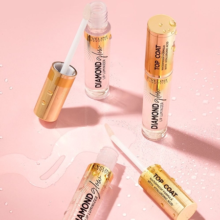 Eveline Cosmetics Diamond Glow Glitzer-Lipgloss mit Hyaluronsäure