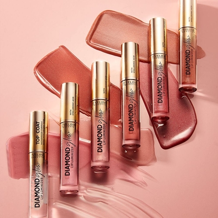 Eveline Cosmetics Diamond Glow Glitzer-Lipgloss mit Hyaluronsäure