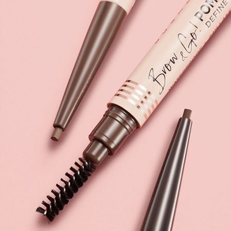Eveline Cosmetics Brow & Go! wasserfester Eyeliner mit 2 in 1 Bürste