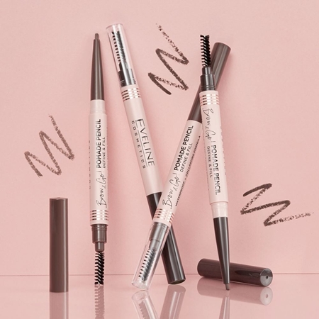 Eveline Cosmetics Brow & Go! wasserfester Eyeliner mit 2 in 1 Bürste