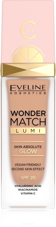 Eveline Cosmetics Wonder Match Lumi hydratační make-up s vyhlazujícím účinkem SPF 20