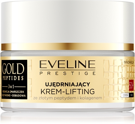Eveline Cosmetics Gold Peptides hidratante lifting reafirmante 50+