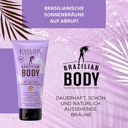 Eveline Cosmetics Brazilian Body Bräunungsgel mit festigender Wirkung