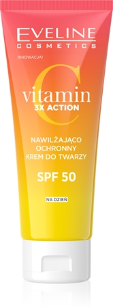 Eveline Cosmetics Vitamin C 3x Action creme de dia hidratante SPF 50