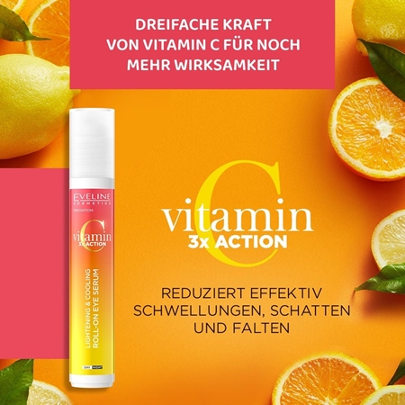 Eveline Cosmetics Vitamin C 3x Action Aufhellendes Augenserum roll-on