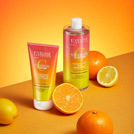 Eveline Cosmetics Vitamin C 3x Action Reinigungsgel mit AHA