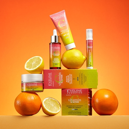 Eveline Cosmetics Vitamin C 3x Action Nachtserum für erste Falten