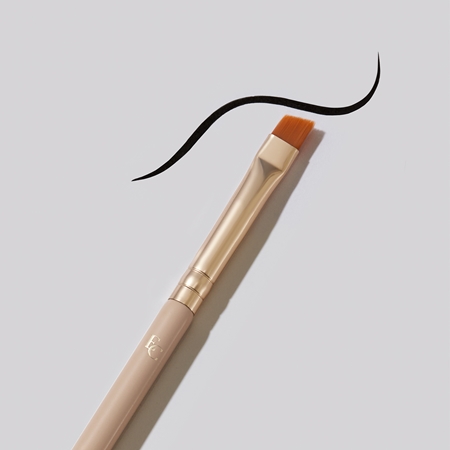 Eveline Cosmetics Accessories zkosený štětec na oční linku s kartáčkem