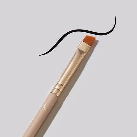 Eveline Cosmetics Accessories abgewinkelter Eyelinerpinsel mit Bürste