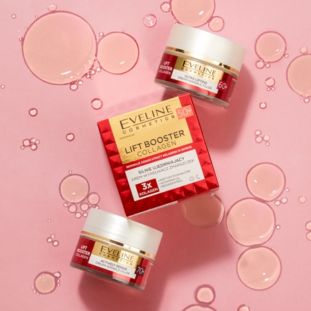 Eveline Cosmetics Lift Booster Collagen denní a noční liftingový krém 60+