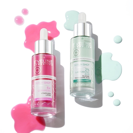 Eveline Cosmetics Serum Shot 6x Ceramides intensives feuchtigkeitsspendendes Serum mit Ceramiden