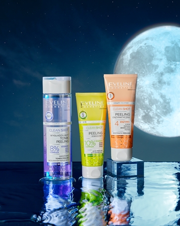 Eveline Cosmetics Clean Shot 10% Complex of AHA, BHA and PHA jemný peeling proti nedokonalostem pleti