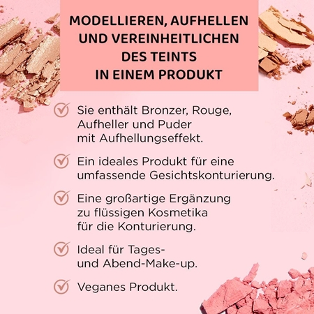 Eveline Cosmetics Wonder Match Lidschatten & Kontourpalette 4 in 1