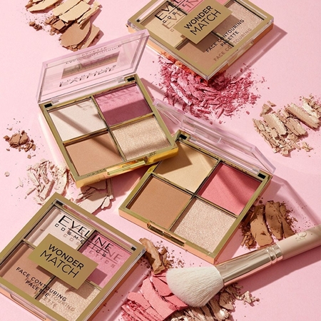 Eveline Cosmetics Wonder Match Lidschatten & Kontourpalette 4 in 1