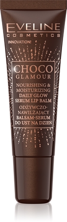 Eveline Cosmetics Choco Glamour hranilni in vlažilni balzam za ustnice