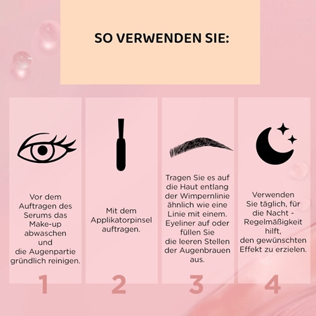 Eveline Cosmetics No. 1 stimulierendes Serum für Wimpern- und Augenbrauenwachstum mit Peptiden