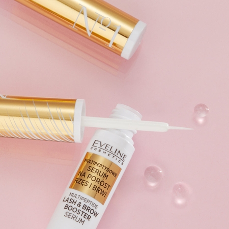 Eveline Cosmetics No. 1 stimulierendes Serum für Wimpern- und Augenbrauenwachstum mit Peptiden