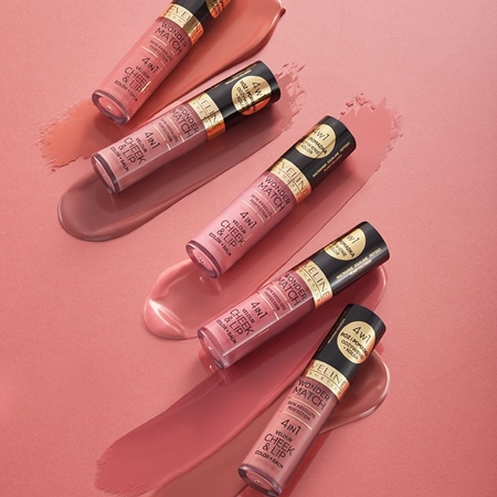 Eveline Cosmetics Wonder Match 4in1 Cheek & Lip róż w płynie do ust i policzków