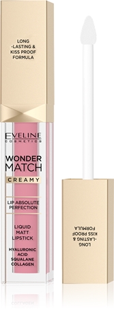 Eveline Cosmetics Wonder Match dlouhotrvající matná tekutá rtěnka s kyselinou hyaluronovou