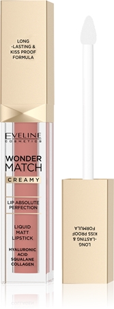Eveline Cosmetics Wonder Match dlouhotrvající matná tekutá rtěnka s kyselinou hyaluronovou