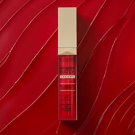 Eveline Cosmetics Wonder Match lang anhaltender, matter, flüssiger Lippenstift mit Hyaluronsäure